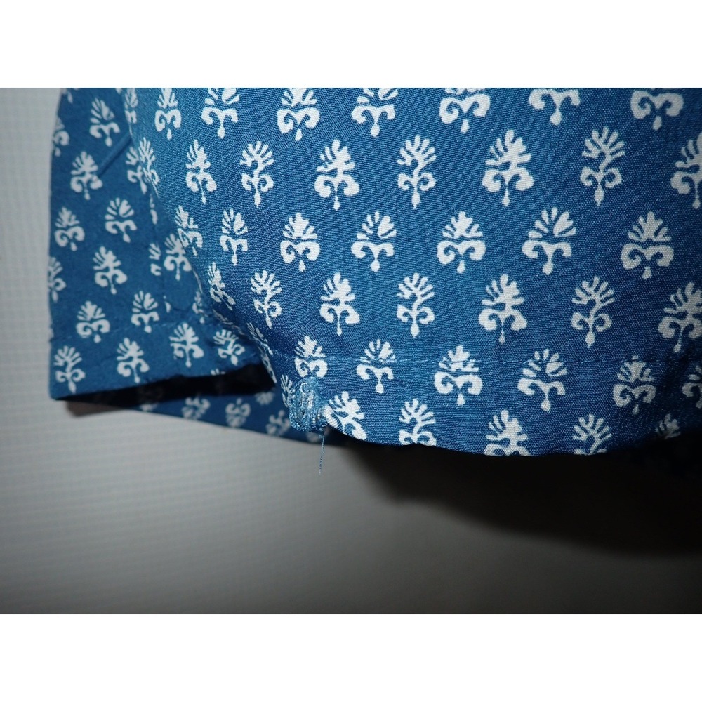Haute Hippie Style Women's Blue White Floral Pajama Set Shorts Top Size S READ - Picture 6 of 8